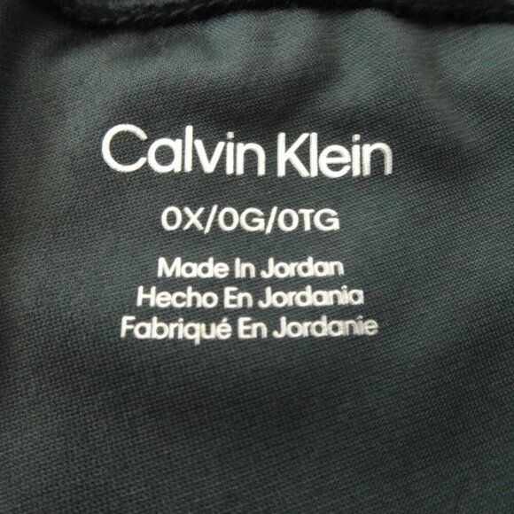 Calvin Klein Velour Pants Women's Plus Size 0X Black Pull On Elastic Waist - Picture 7 of 11